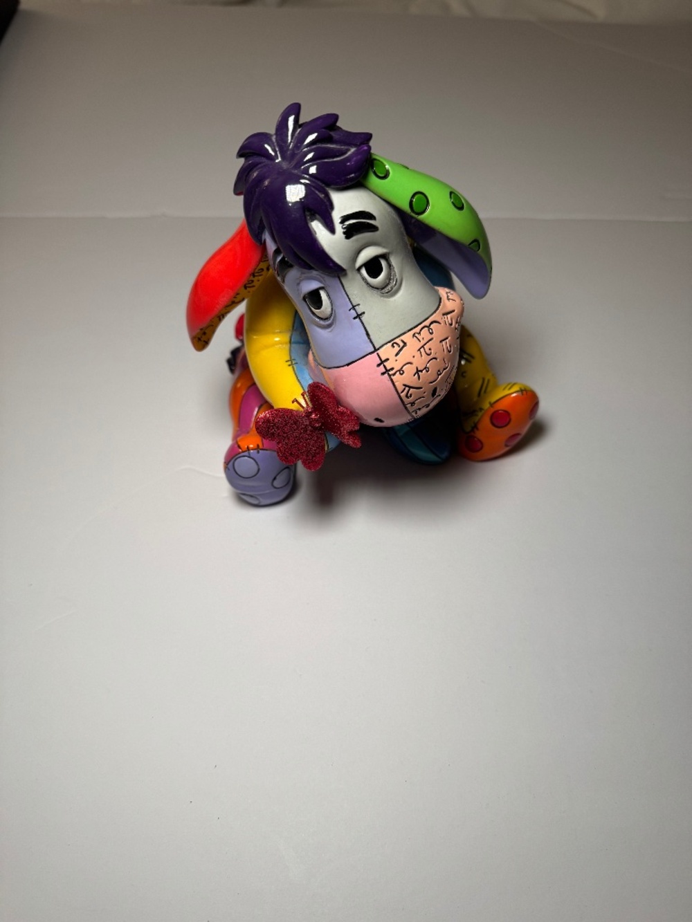 Disney Britto Eeyore Figurine Winnie the Pooh Colorful Resin Statue 2012